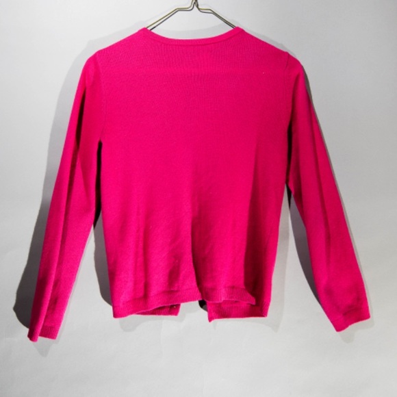 Girls Pink Cashmere Sweater - Picture 2 of 2
